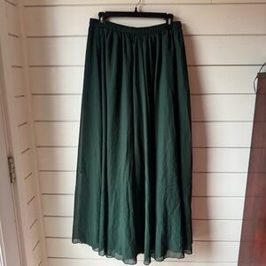 Green Maxi Skirt